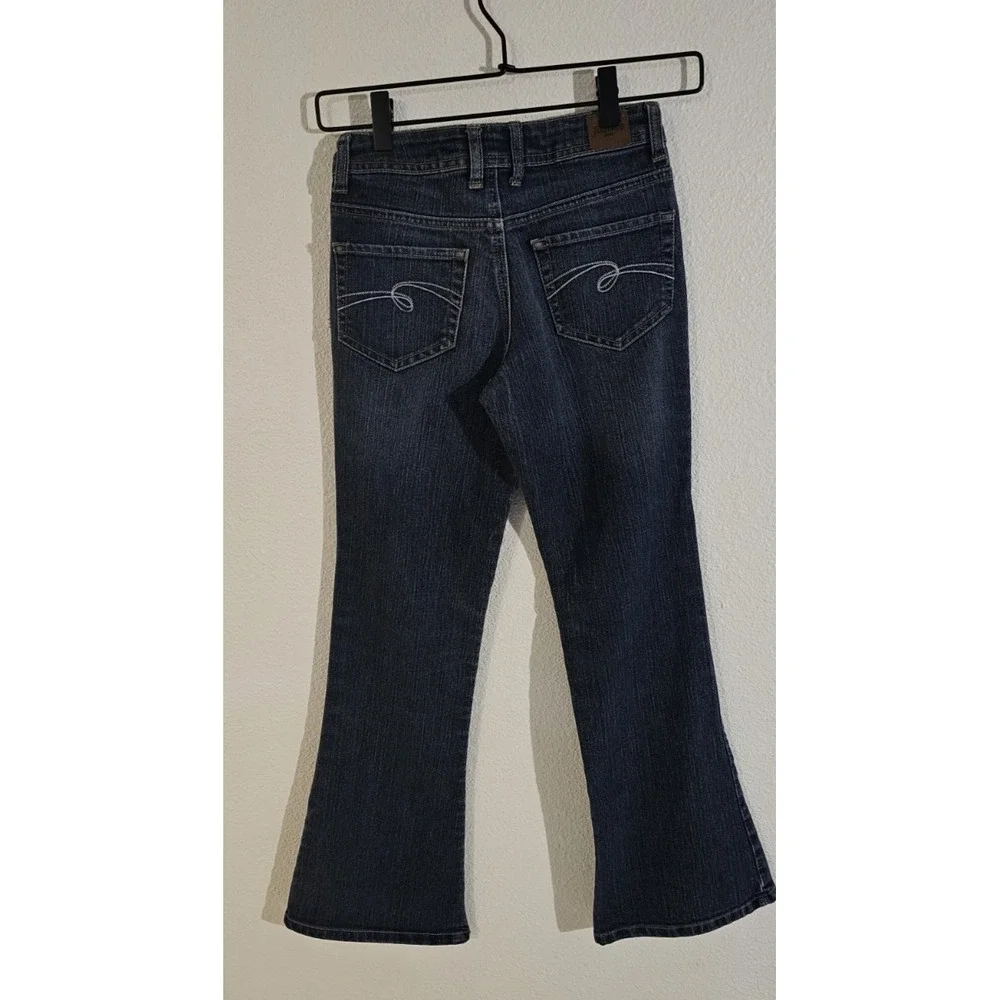 Justice Girls Simply Low Premium Jeans Size 10R Bootcut Medium Wash Blue Denim